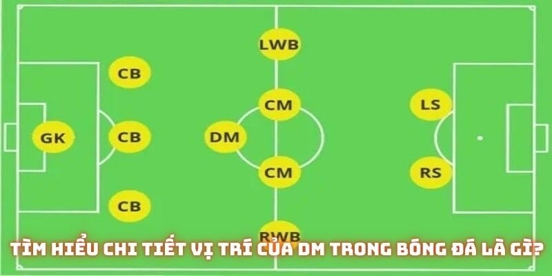 Tìm hiểu chi tiết vị trí của DM trong bóng đá là gì?